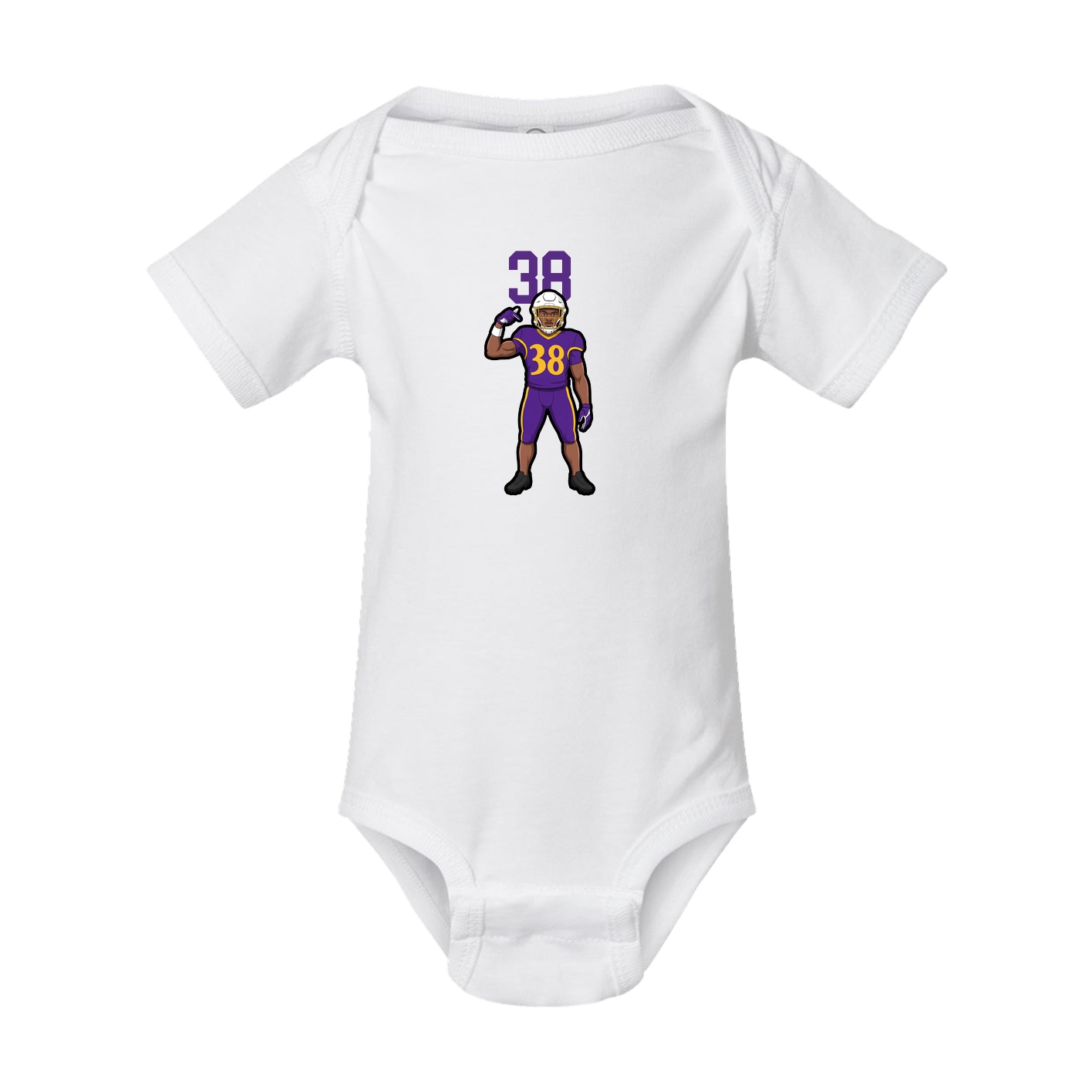 Baby Onesie — Number Top in White