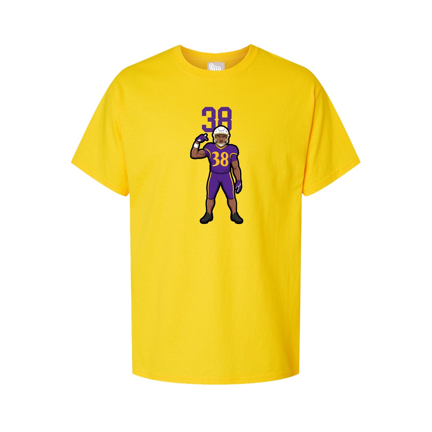Youth Tee — Number Top in Gold