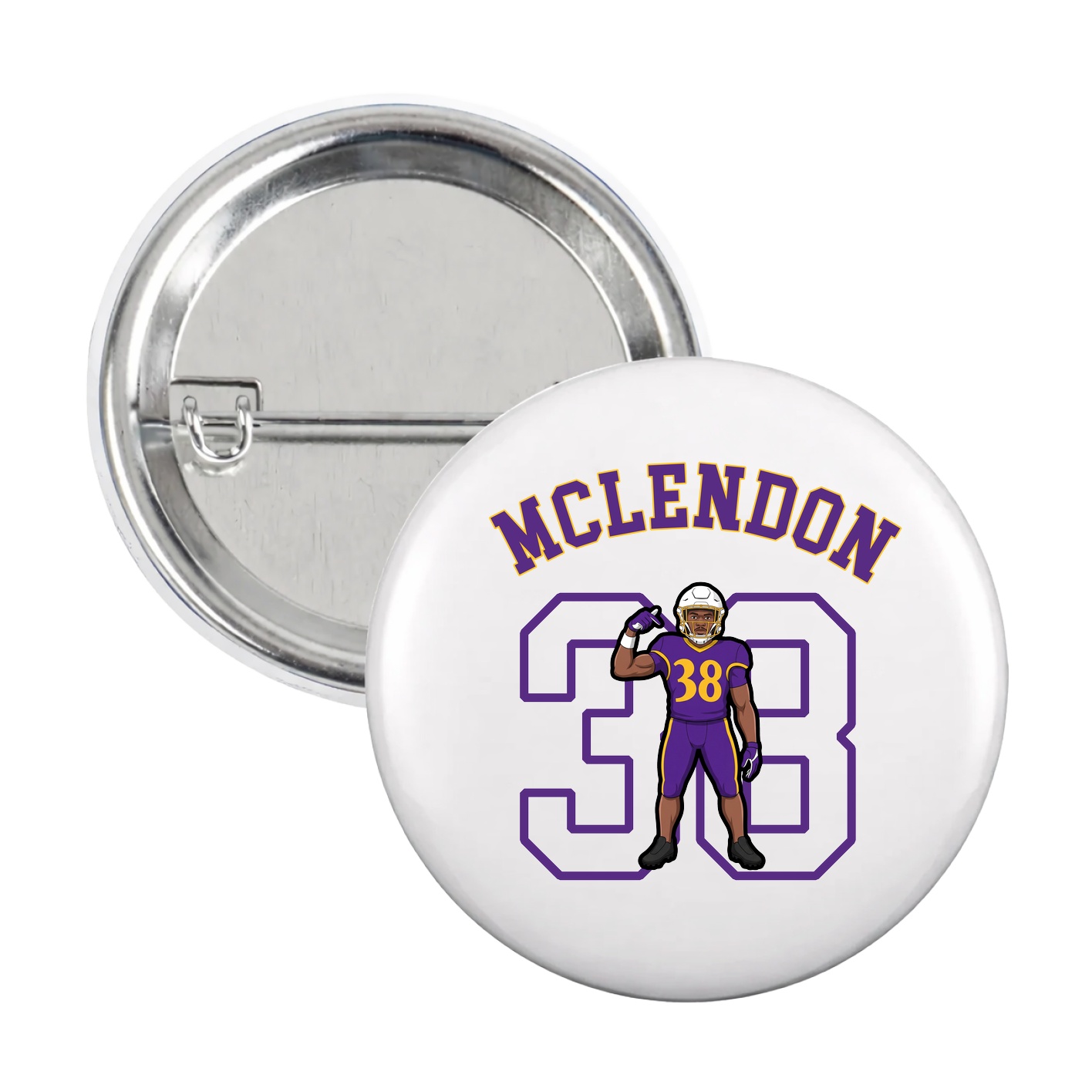 Game Day Button — Shirsey Arch in White