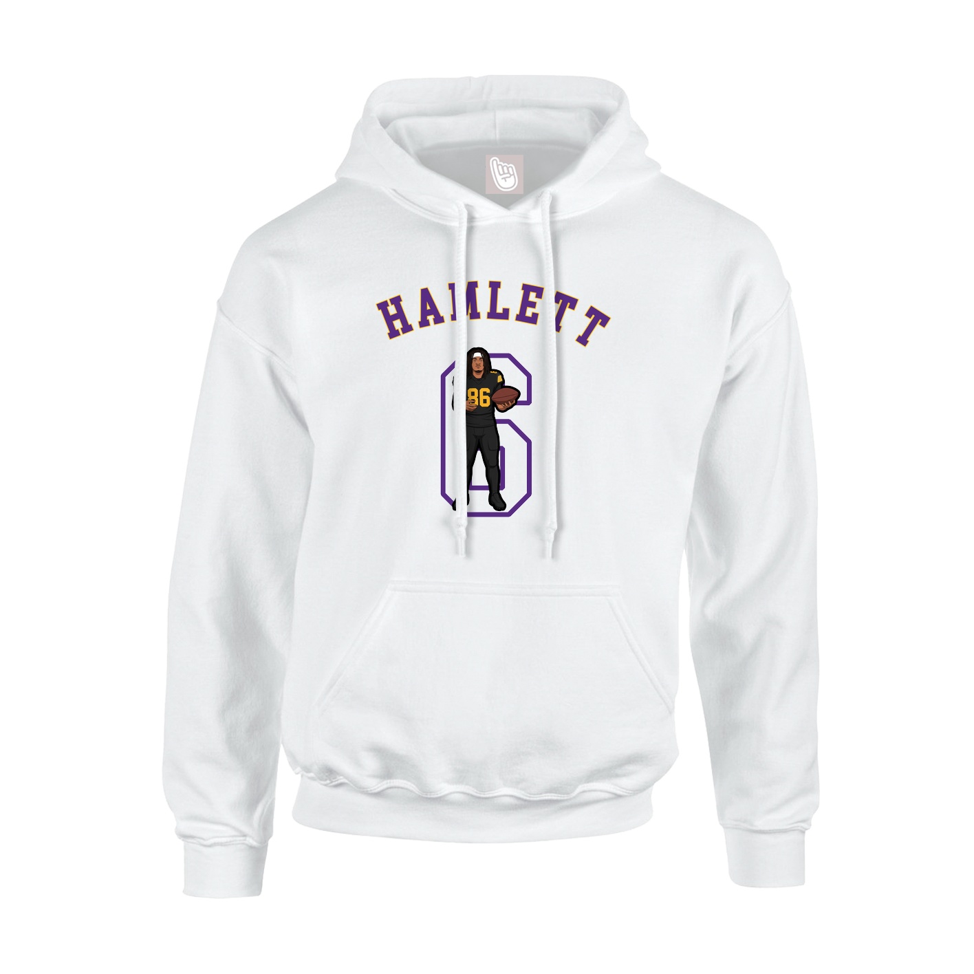 Youth Hoodie — Shirsey Arch in White