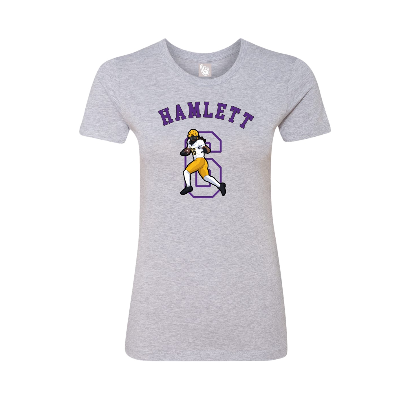 Fitted Women's Tee — Shirsey Arch in Grey