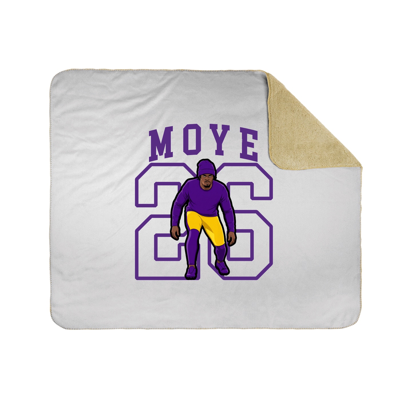 50x60 Sherpa Lined Throw Blanket