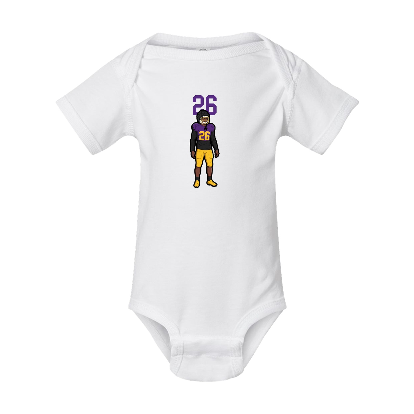 Baby Onesie — Number Top in White