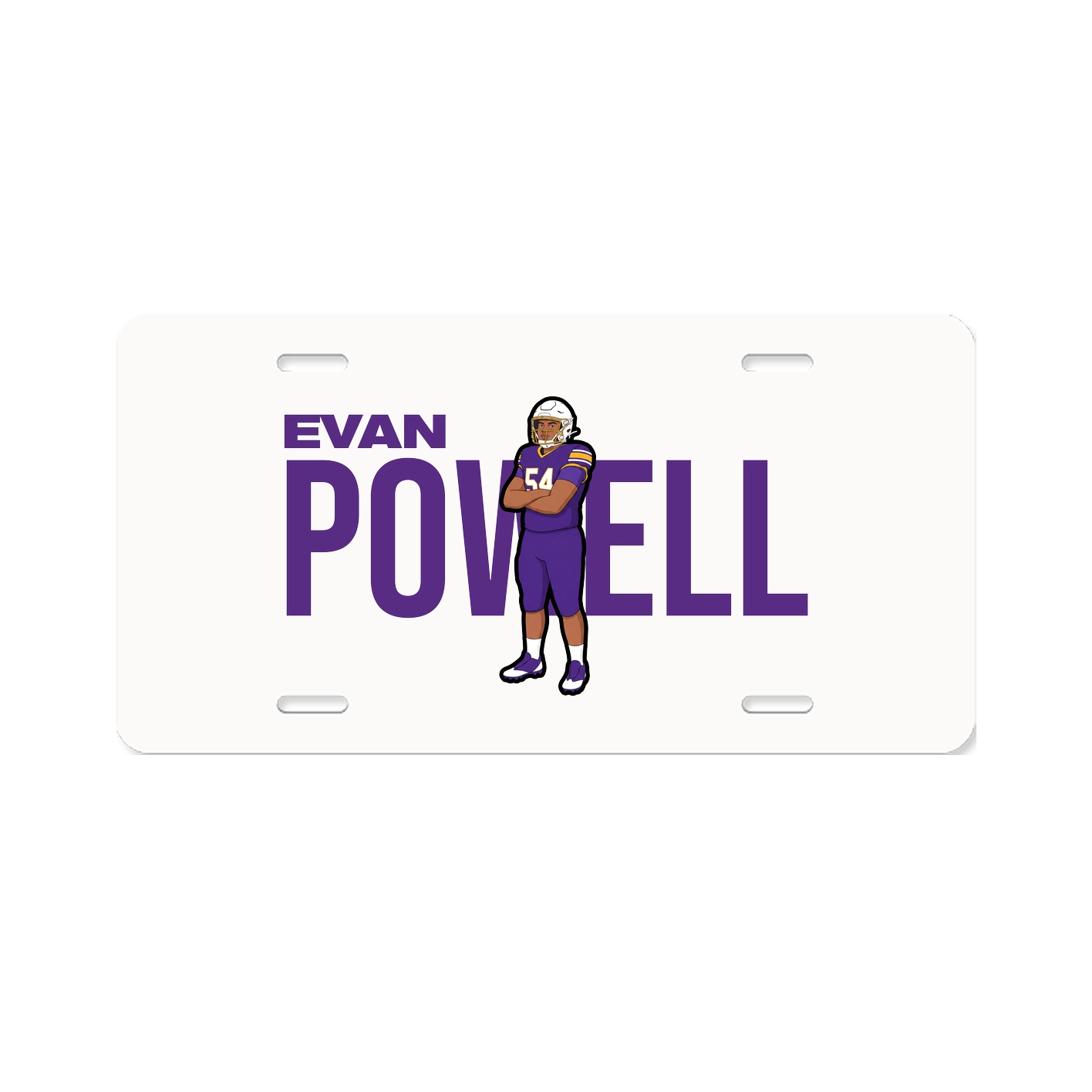License Plate — Player Name in Classic