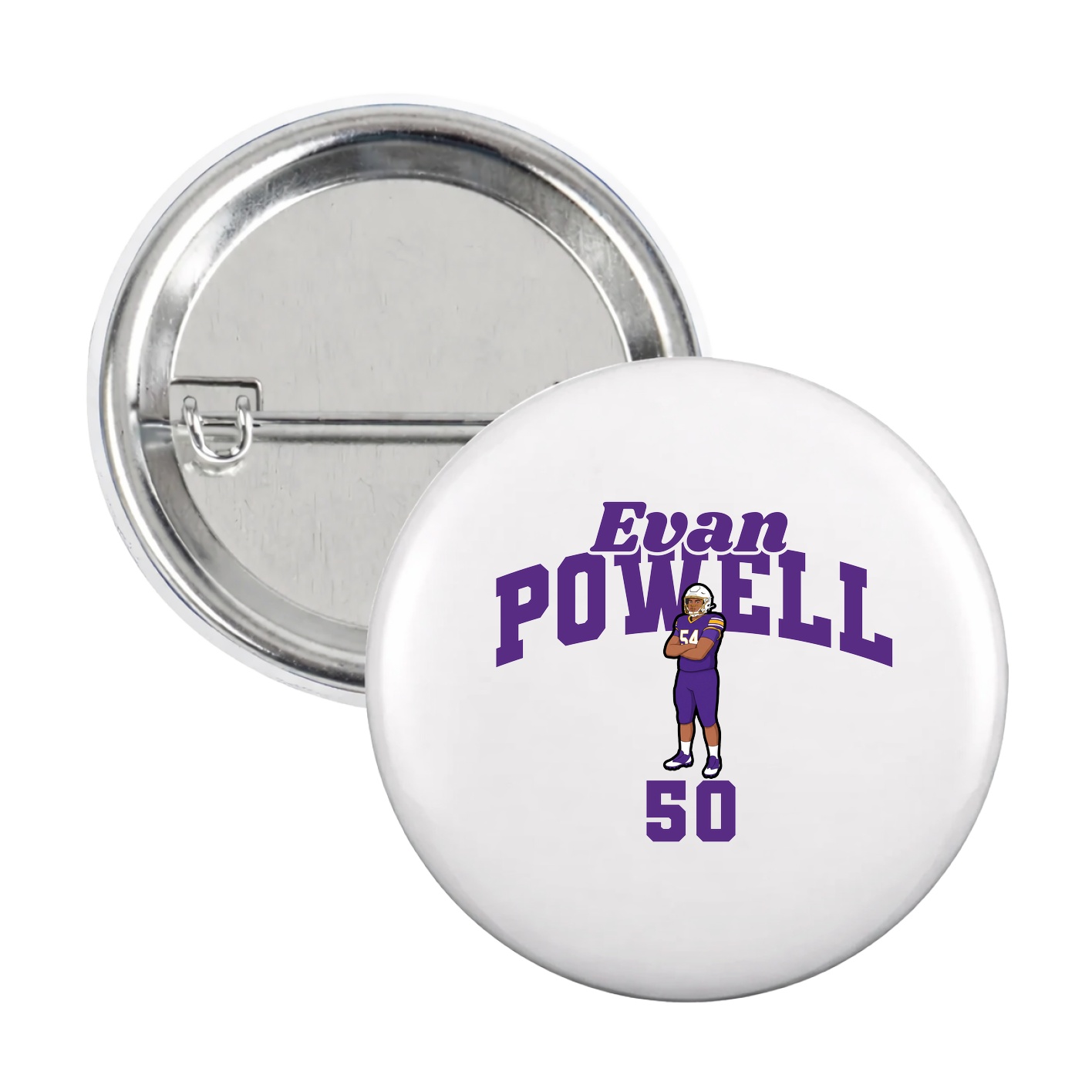 Game Day Button — Signature Arch in White