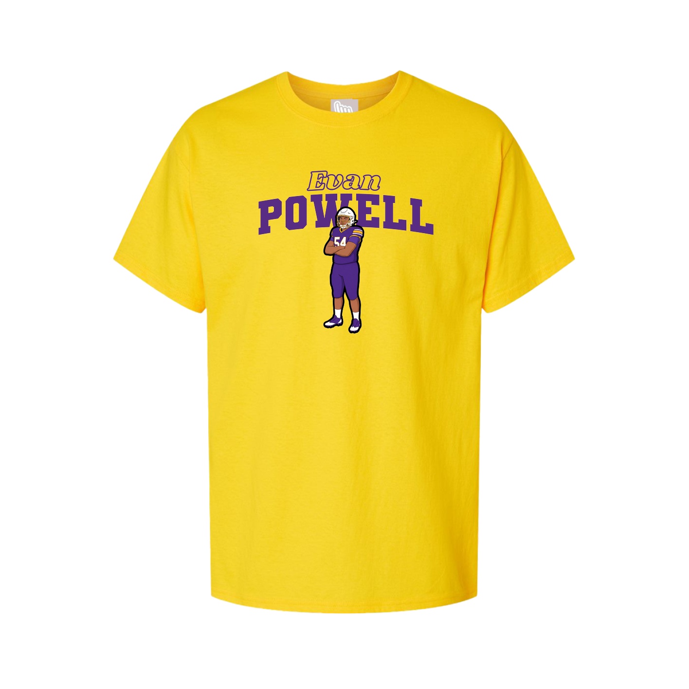 Youth Tee — Name Arch in Gold