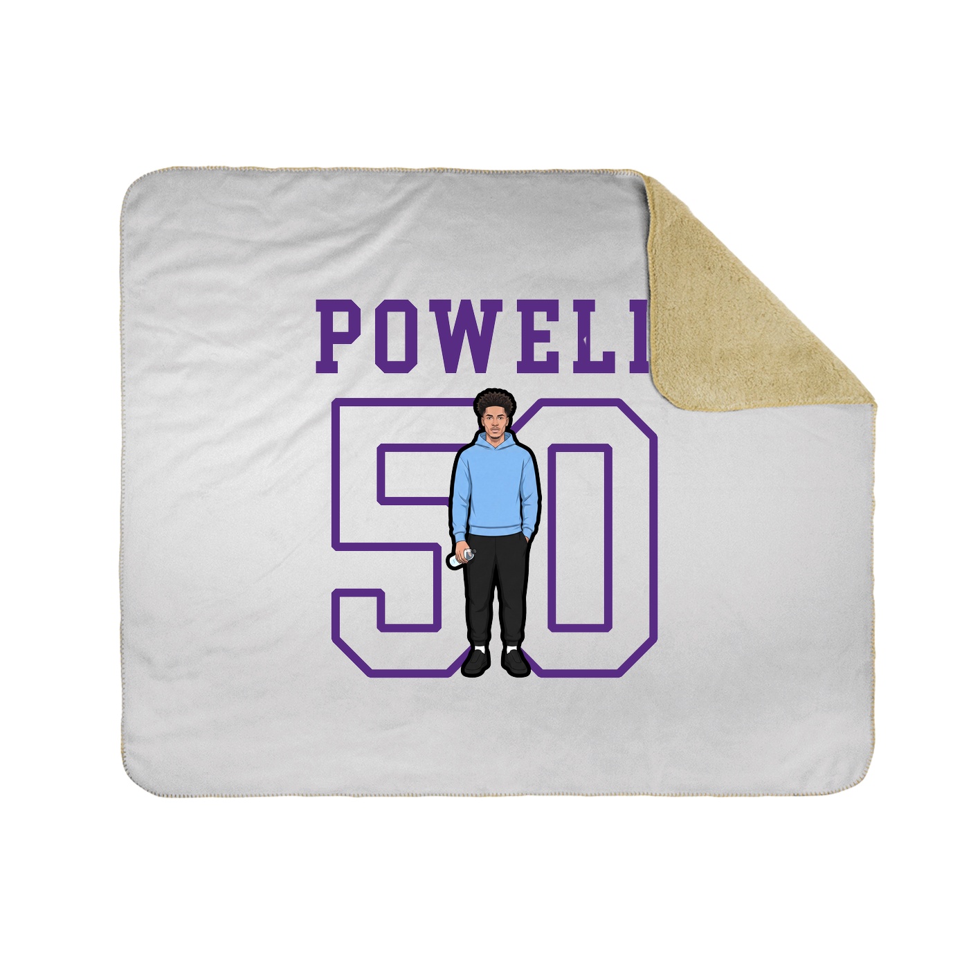 Throw Blanket — Shirsey in White