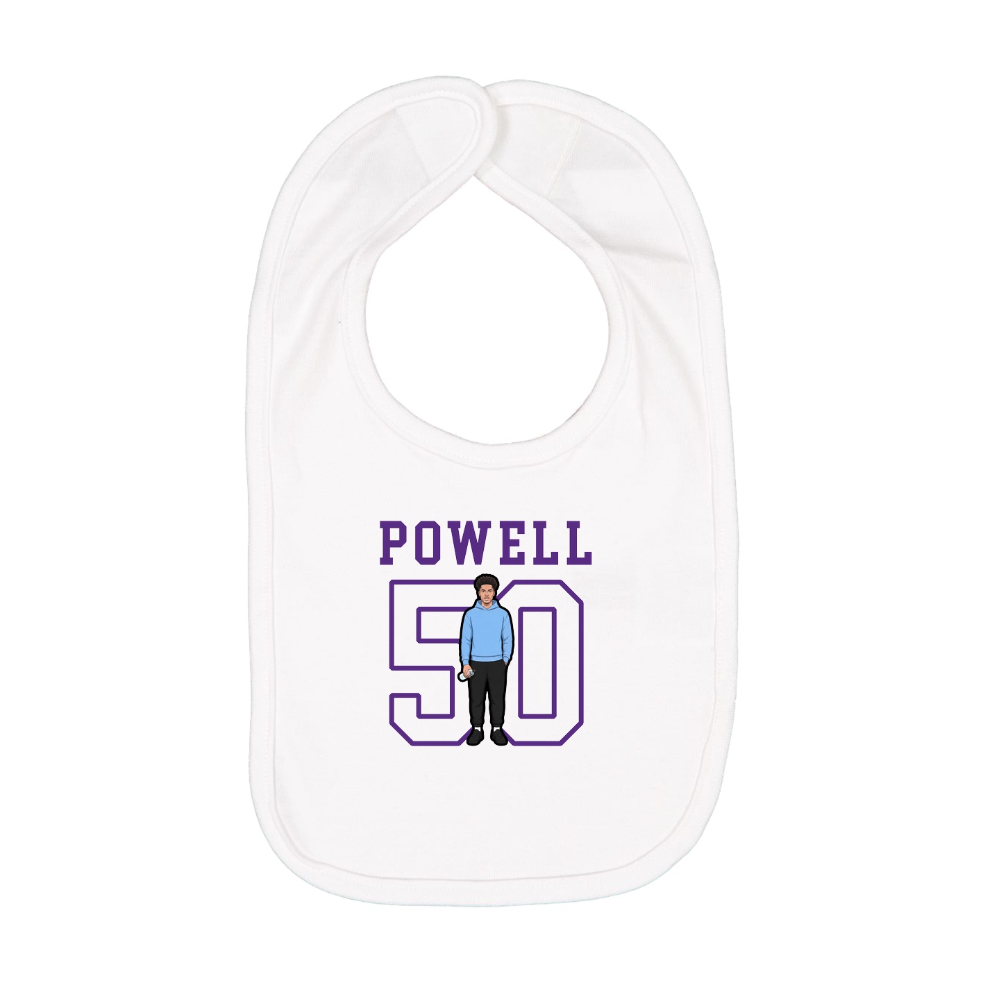 Infant Bib — Shirsey in White