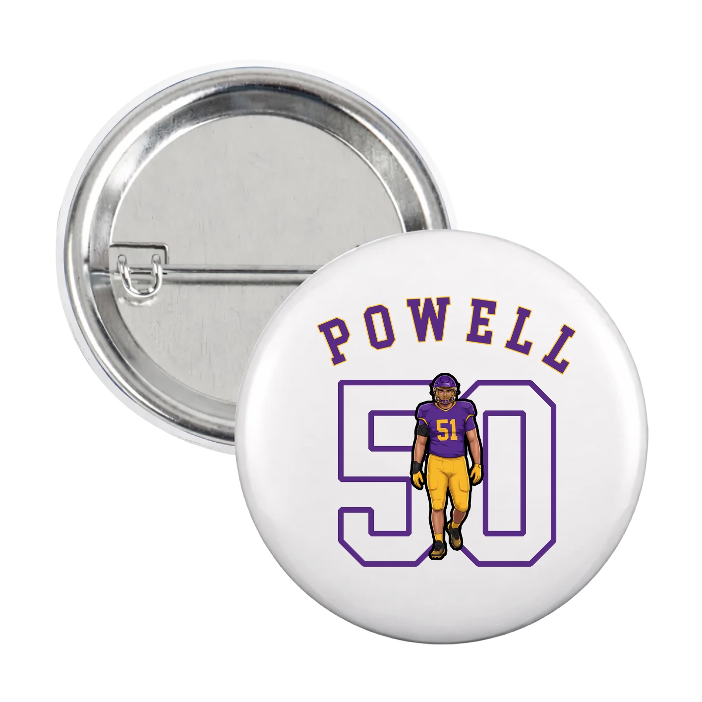 Game Day Button — Shirsey Arch in White