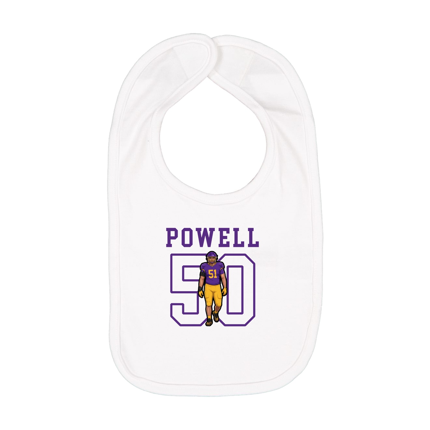 Infant Bib — Shirsey in White