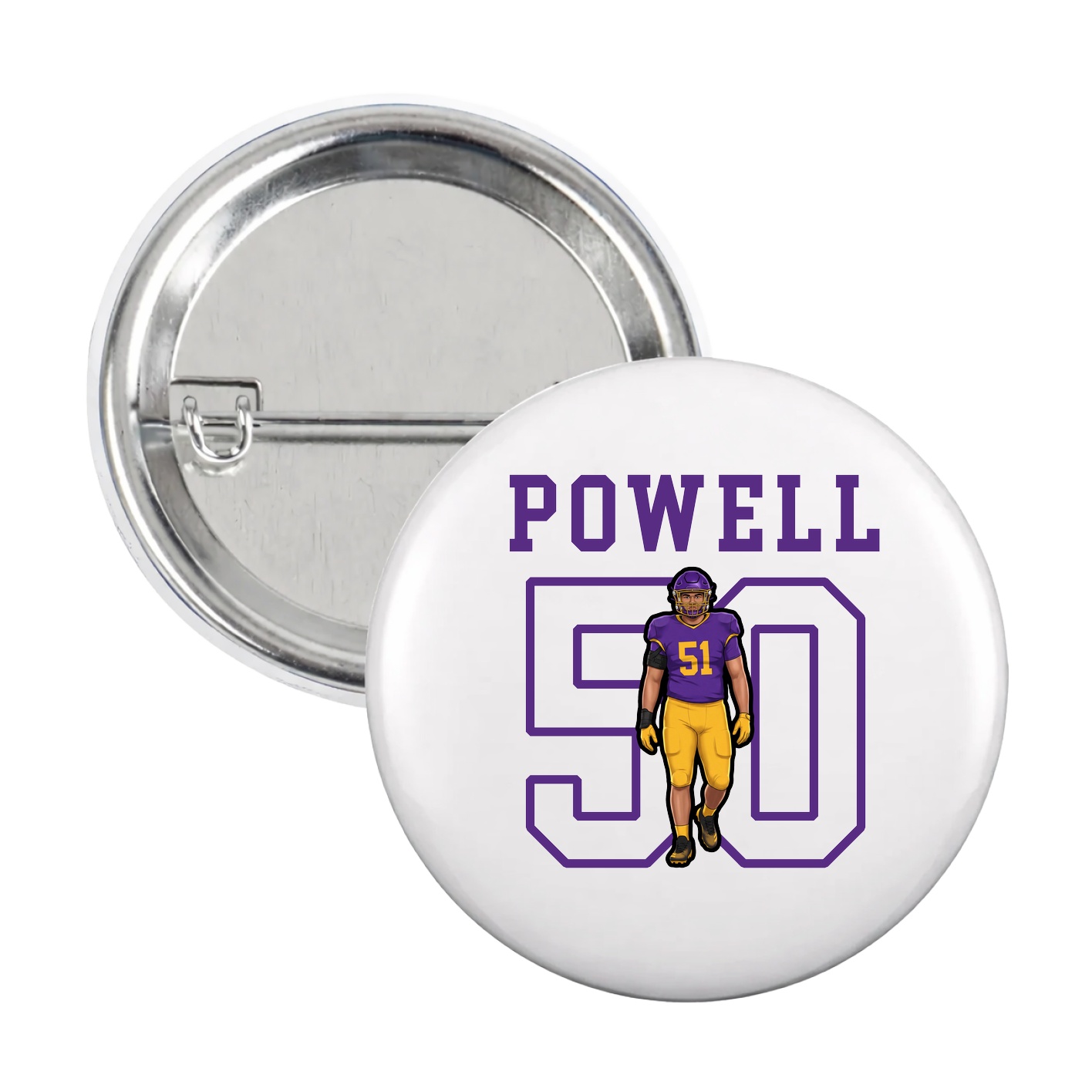 Game Day Button — Shirsey in White