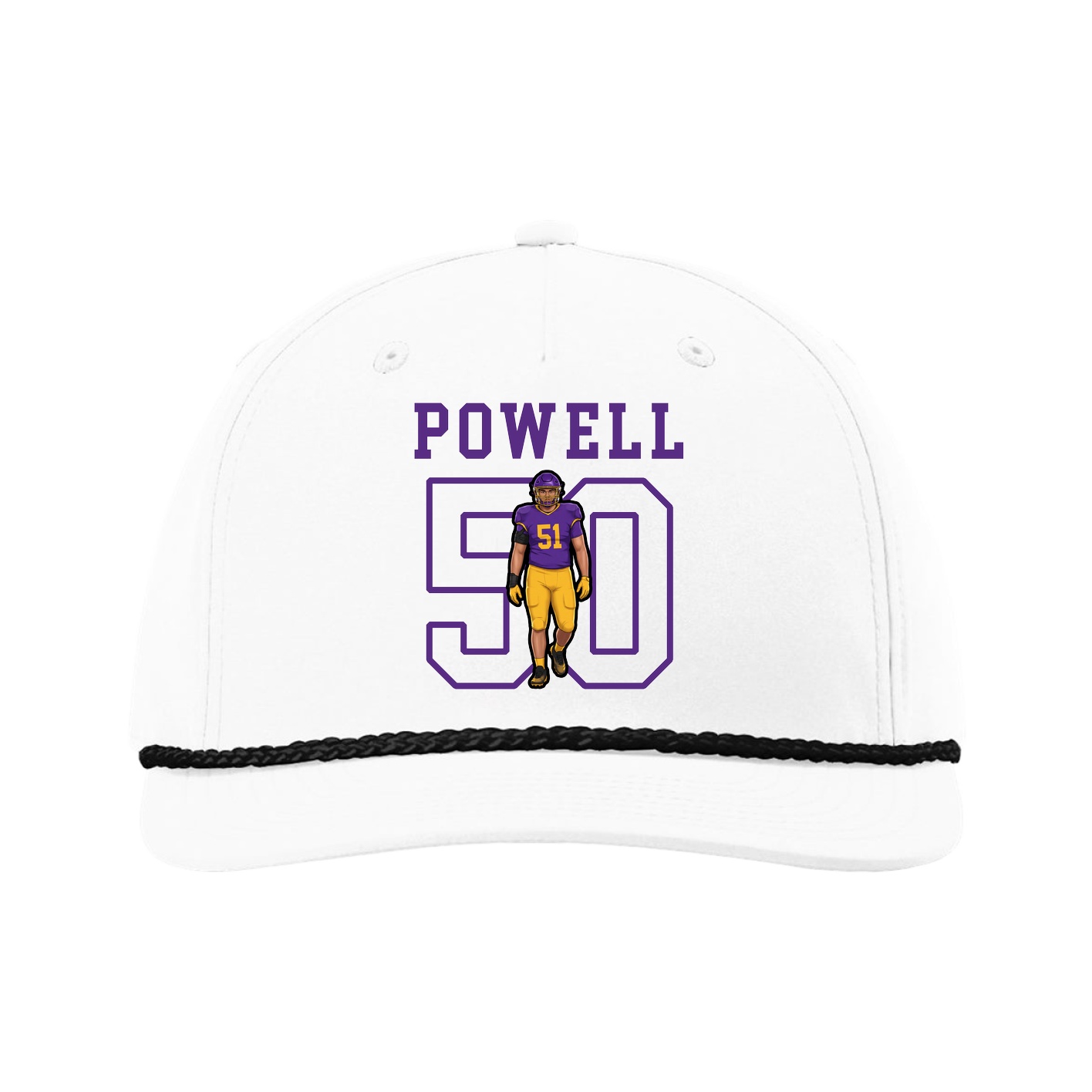 Five-Panel Classic Rope Cap — Shirsey in White