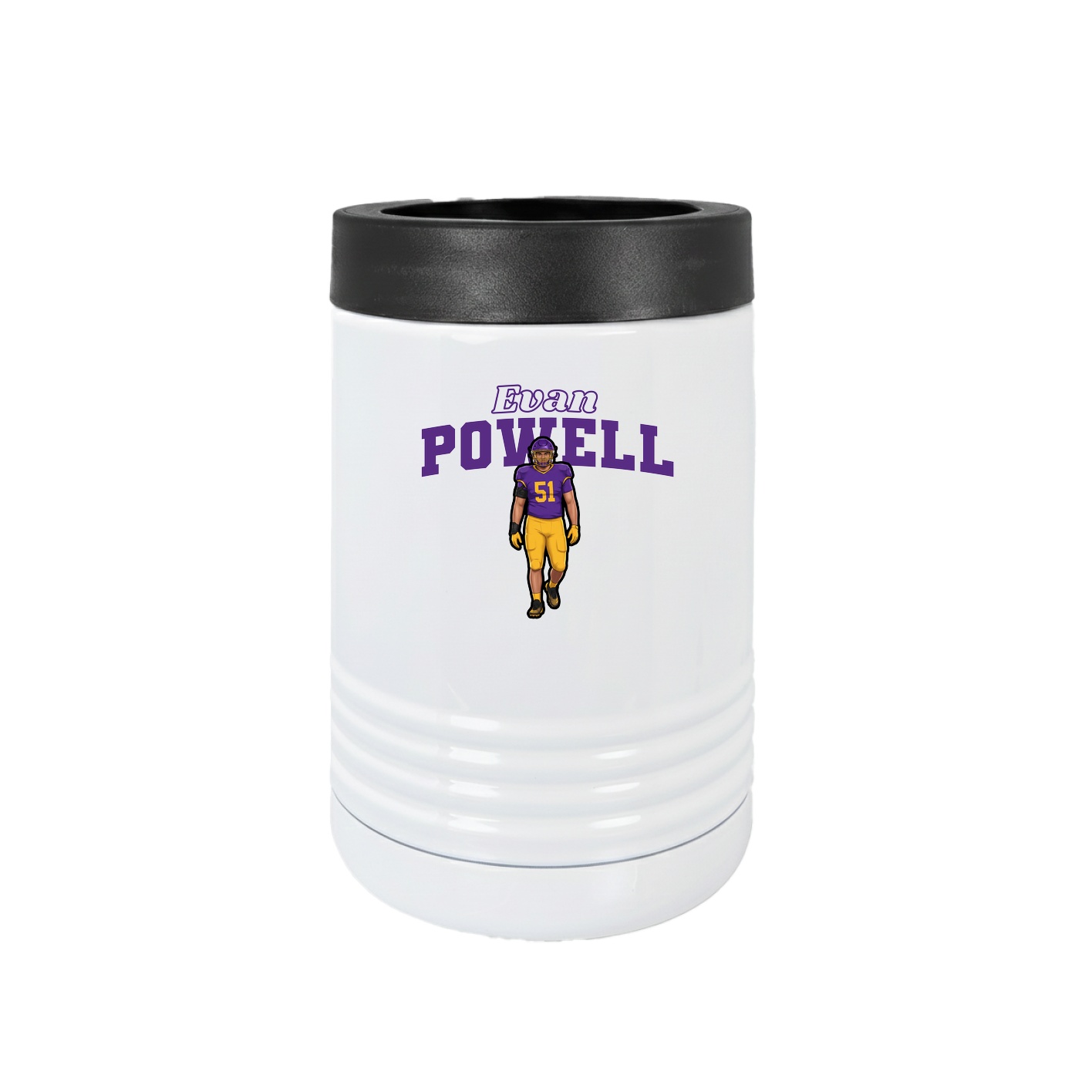 Beverage Holder — Name Arch in White