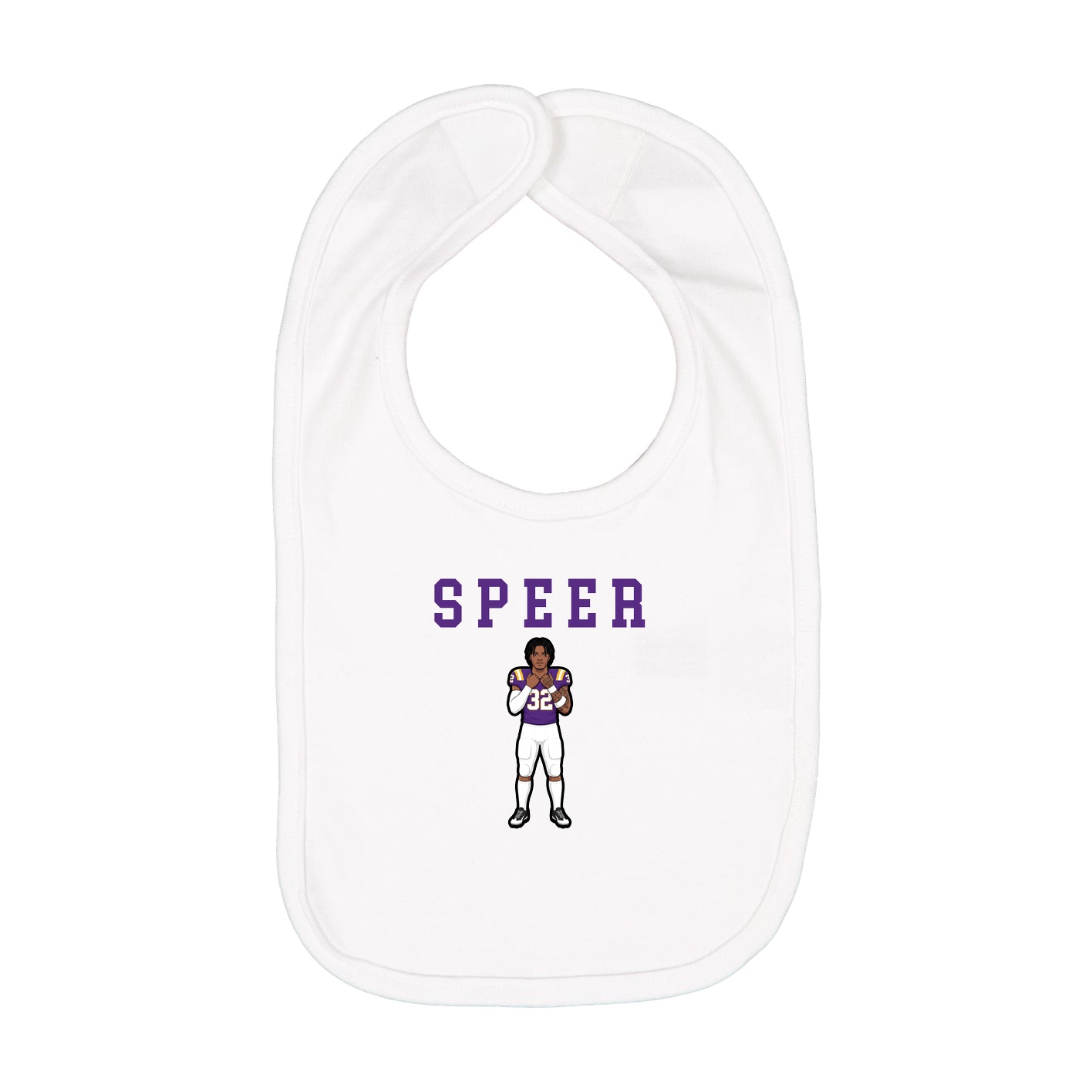 Infant Bib — Shirsey in White