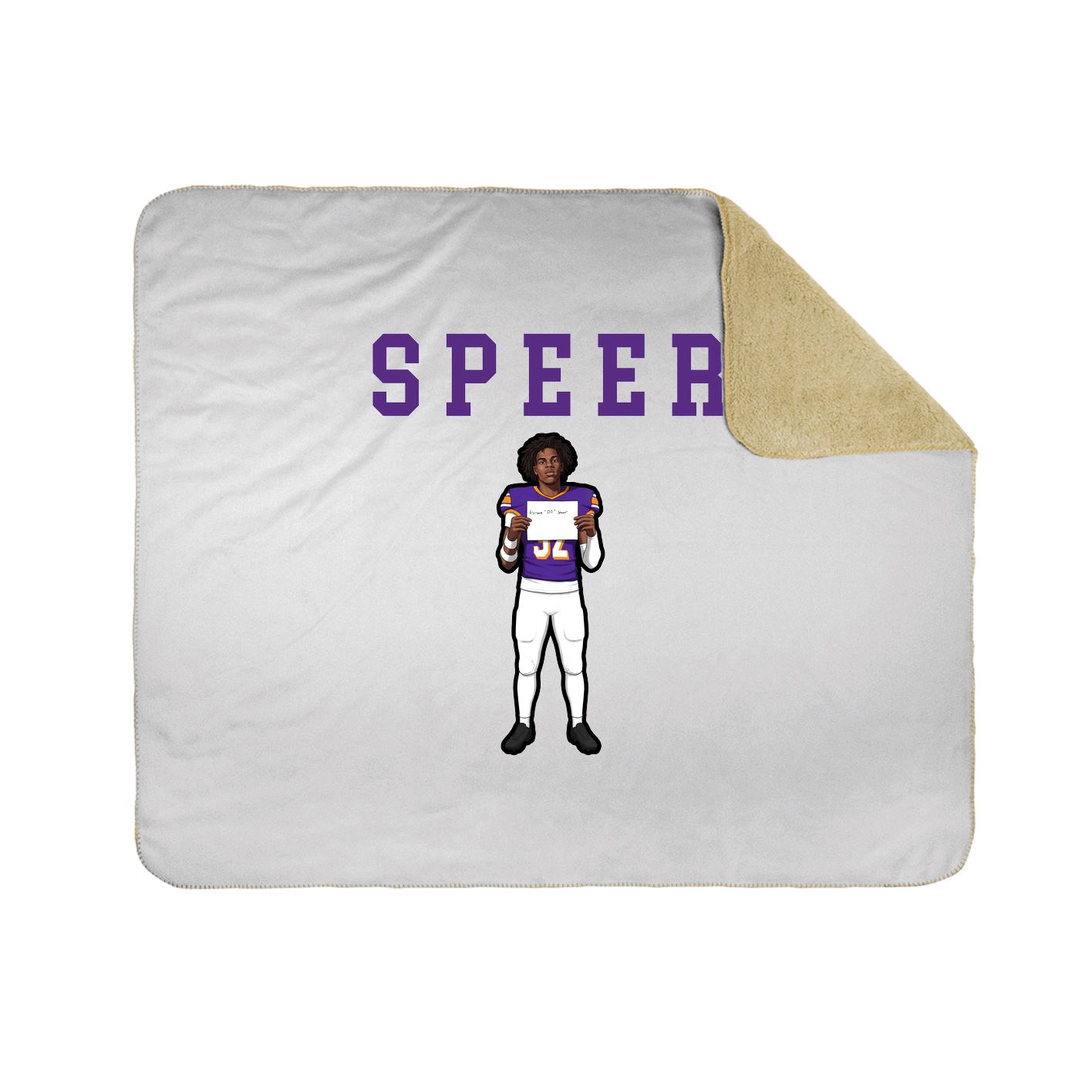 Throw Blanket — Shirsey in White