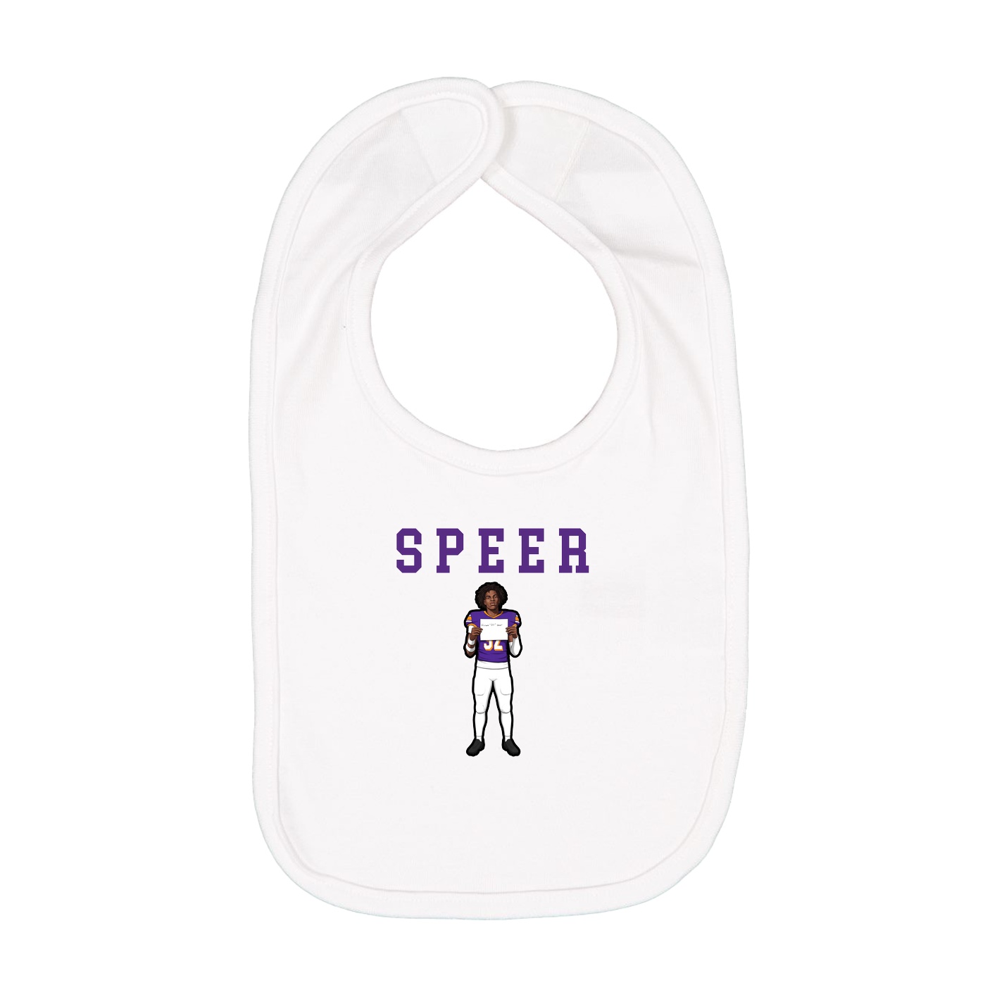 Infant Bib — Shirsey in White