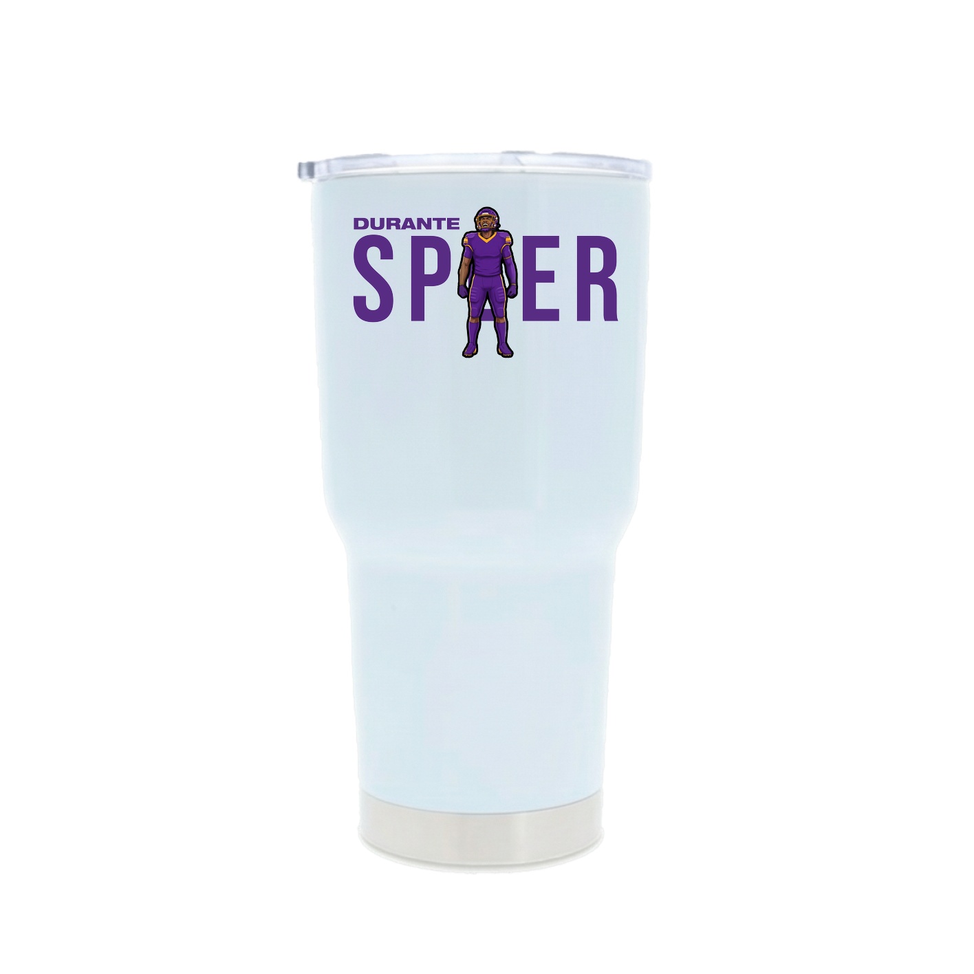 30oz Stainless Steel Tumbler — Player Name in White