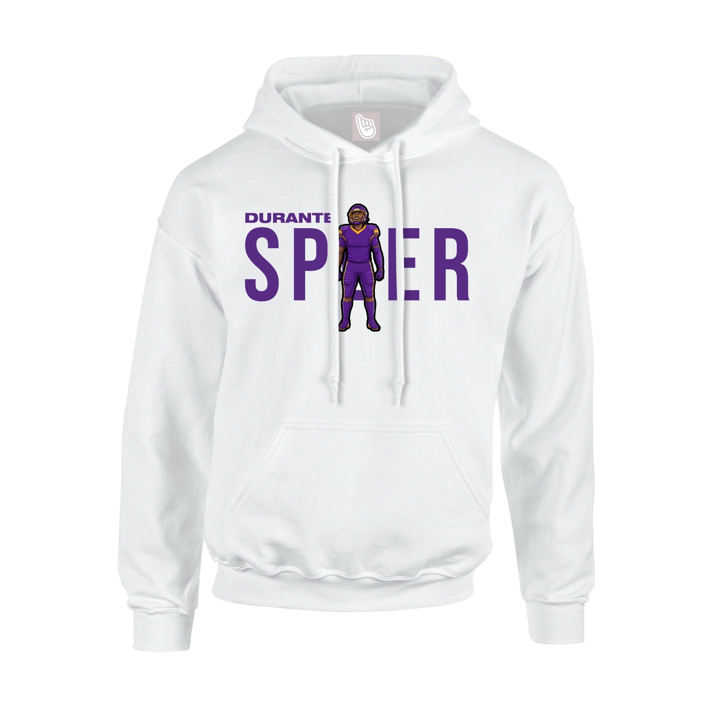 Youth Hoodie — Player Name in White