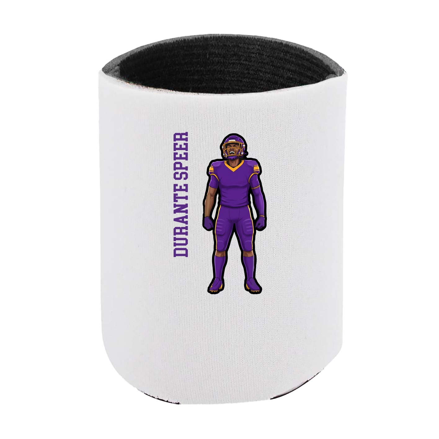 Can Holder — Name Vertical in White