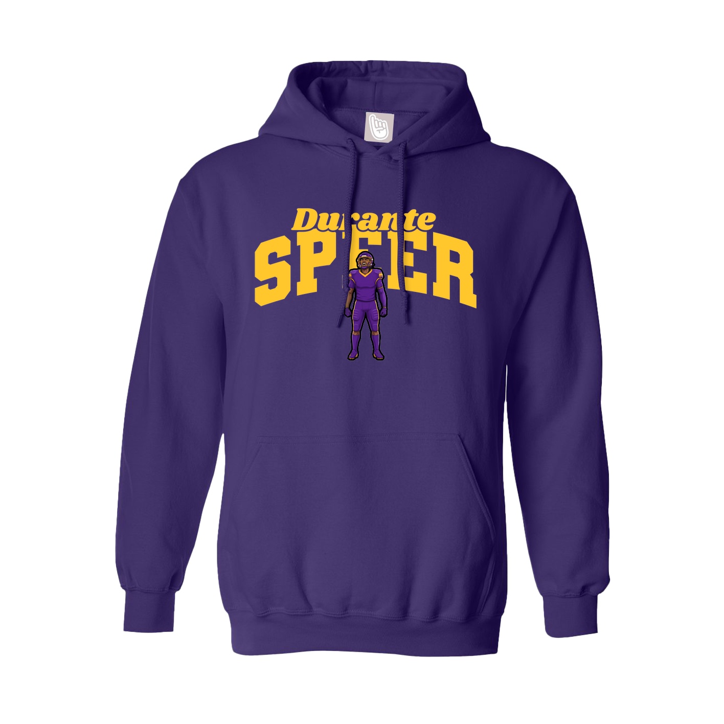 Hoodie — Signature Arch in Purple