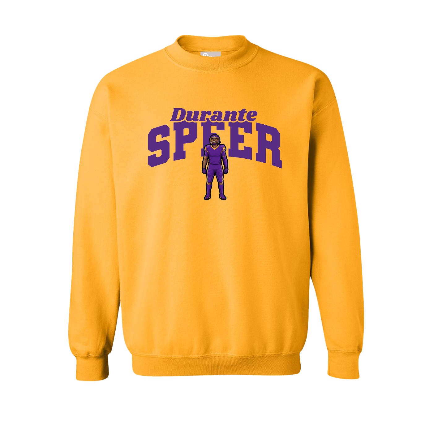 Fleece Crew — Signature Arch in Gold