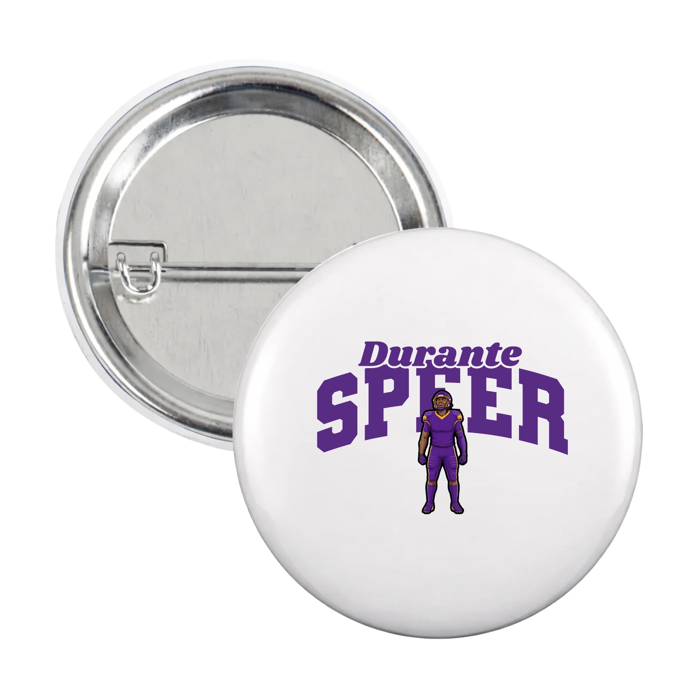 Game Day Button — Signature Arch in White