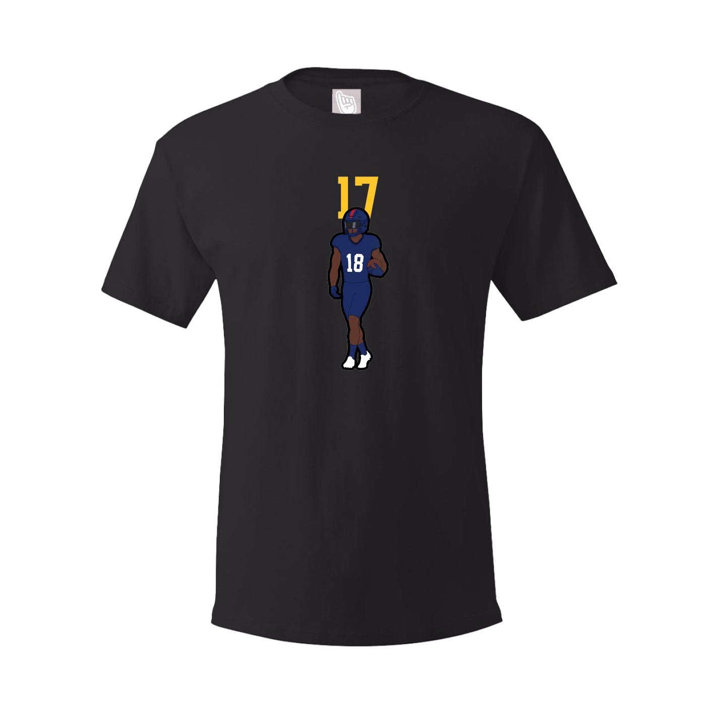 Youth Tee — Number Top in Black