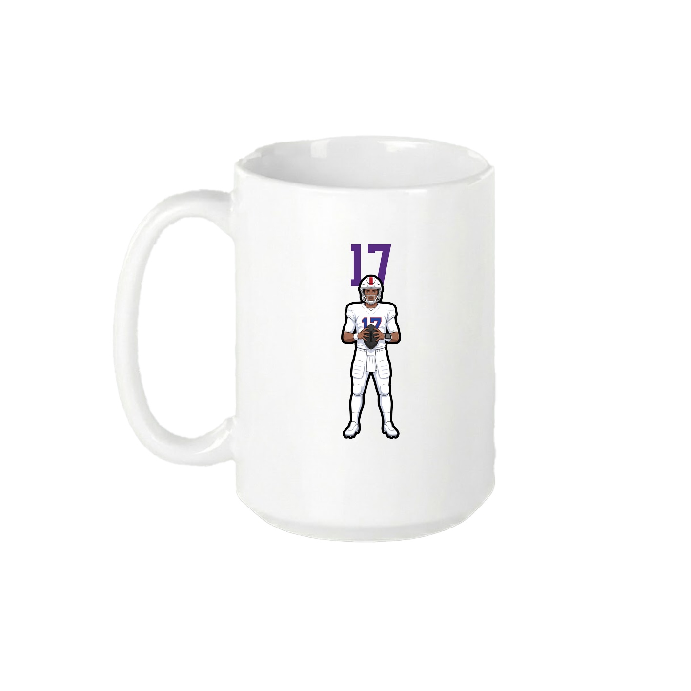 15oz Coffee Mug — Number Top in White