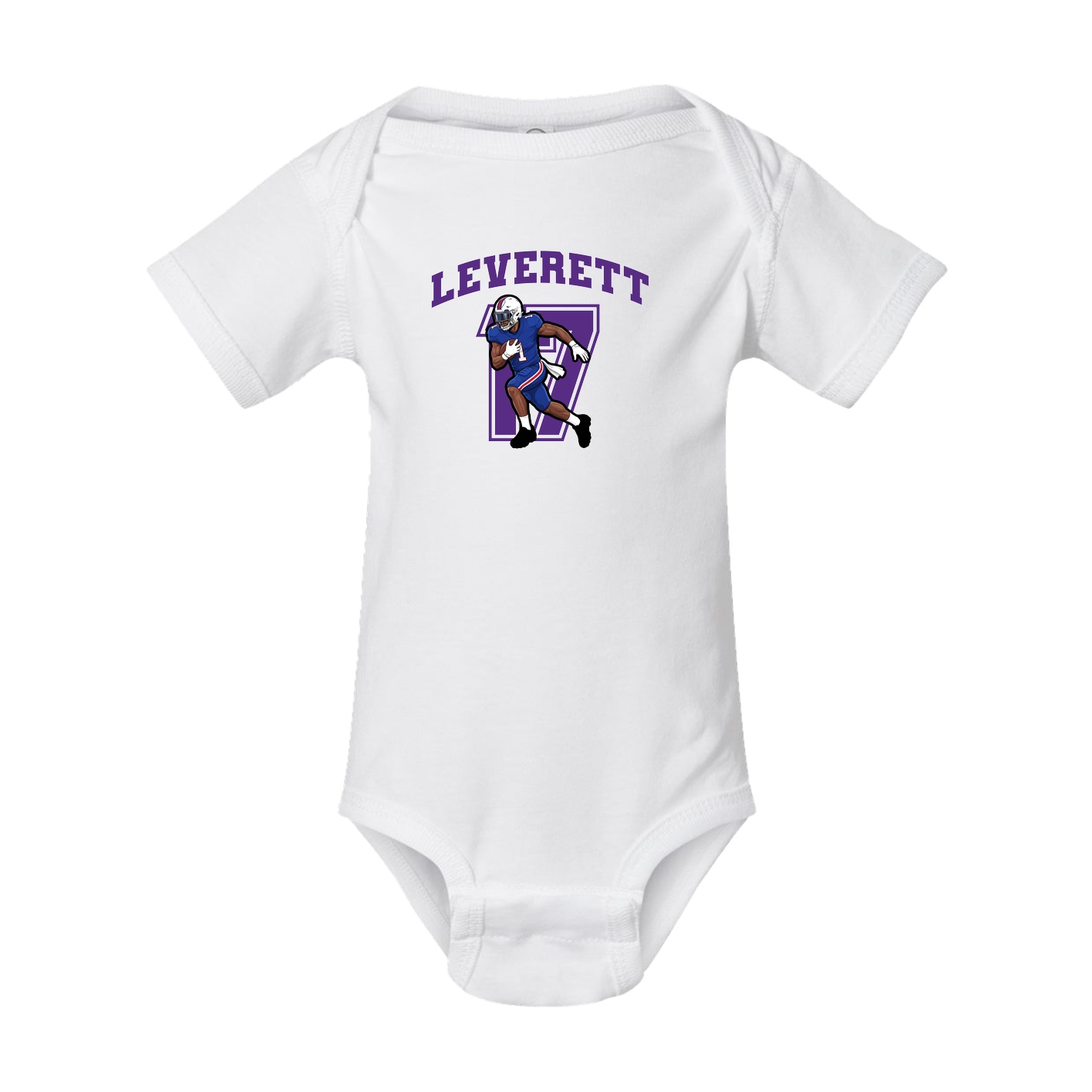 Baby Onesie — Number in White