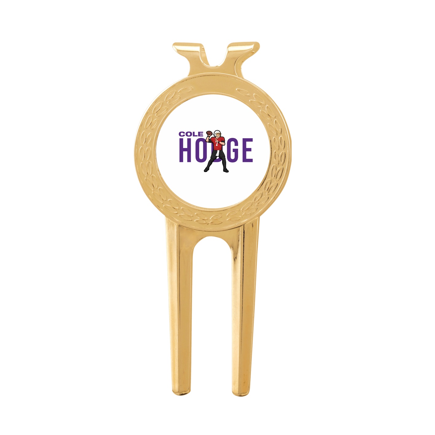 Divot Tool with Ball Marker — Player Name in Classic