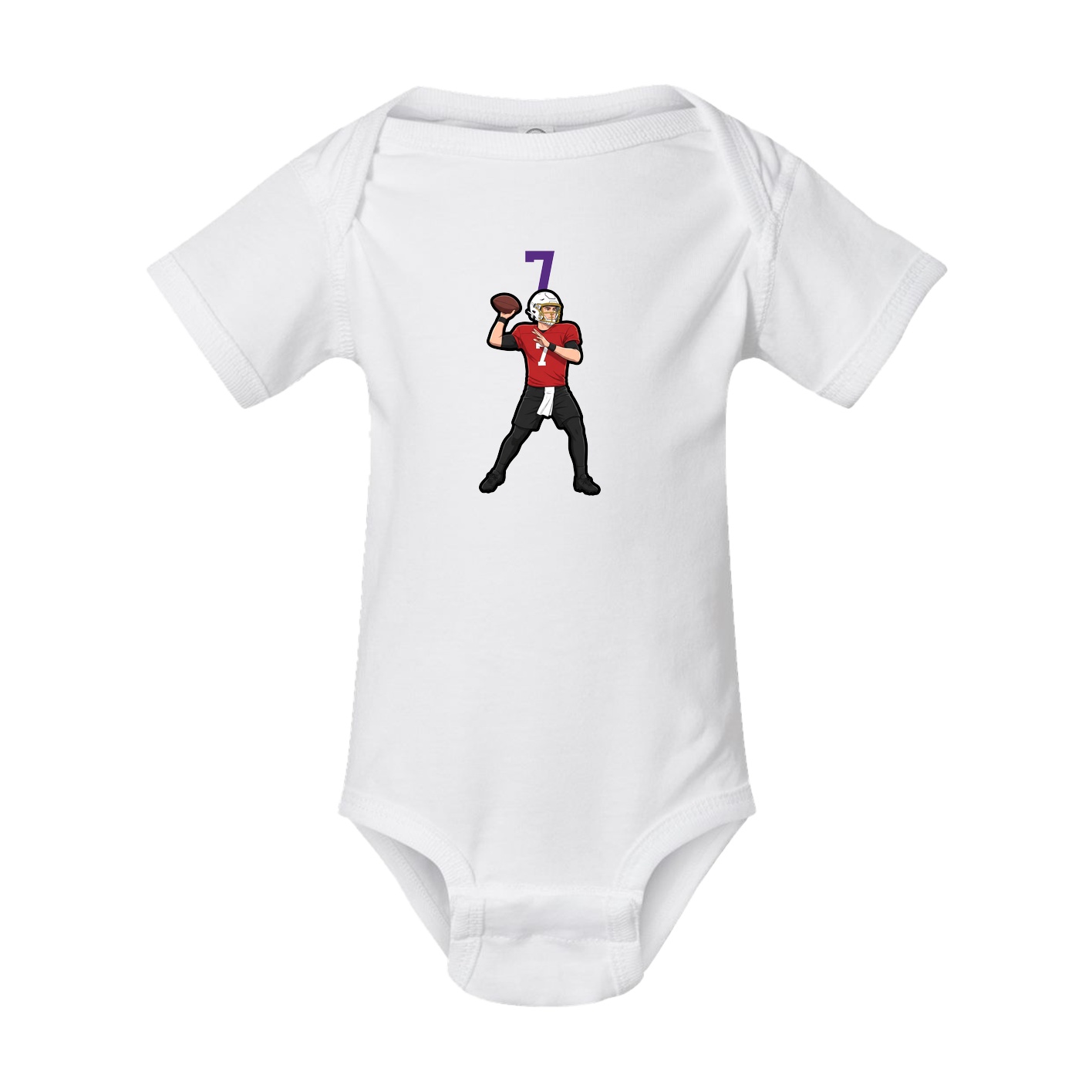 Baby Onesie — Number Top in White