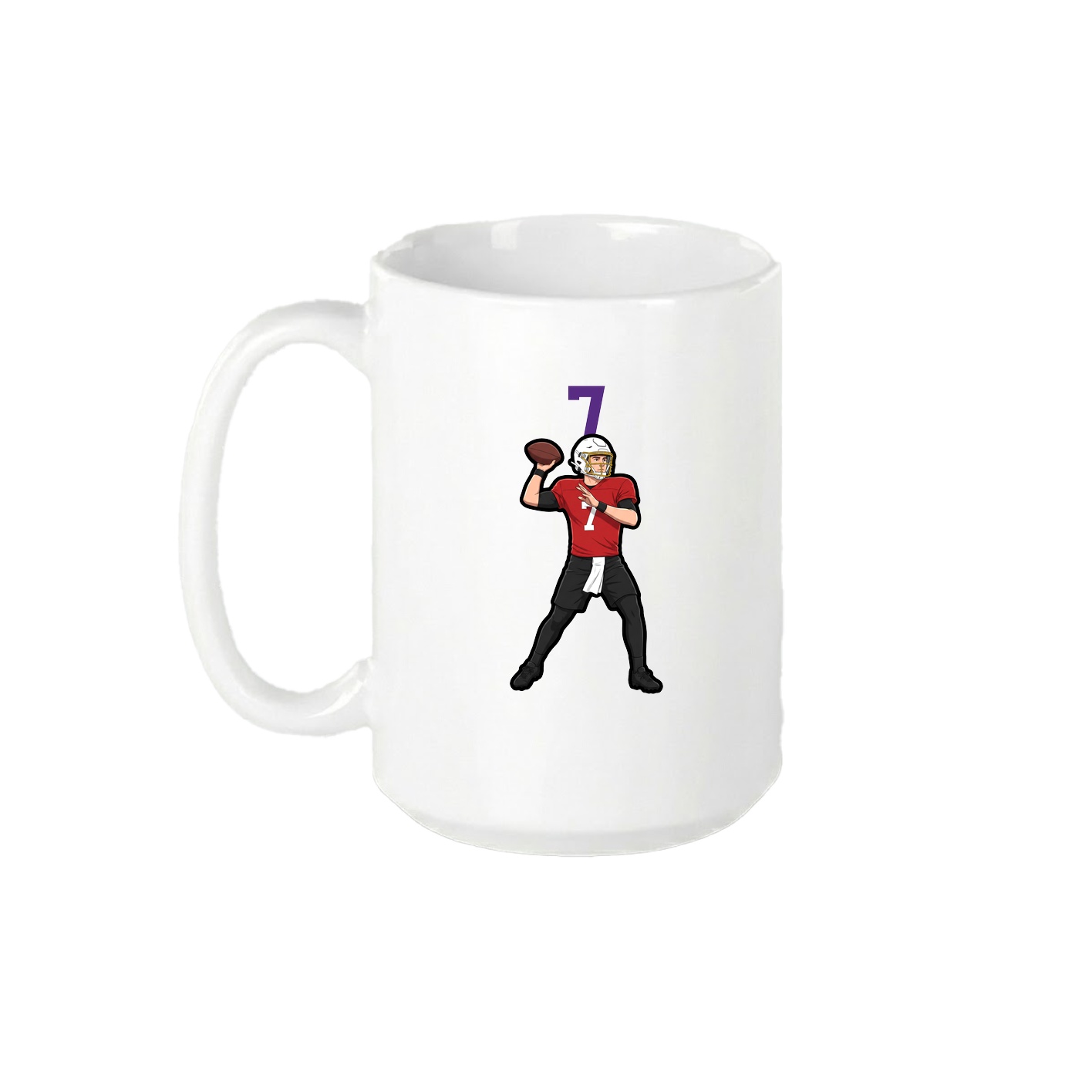 15oz Coffee Mug — Number Top in White