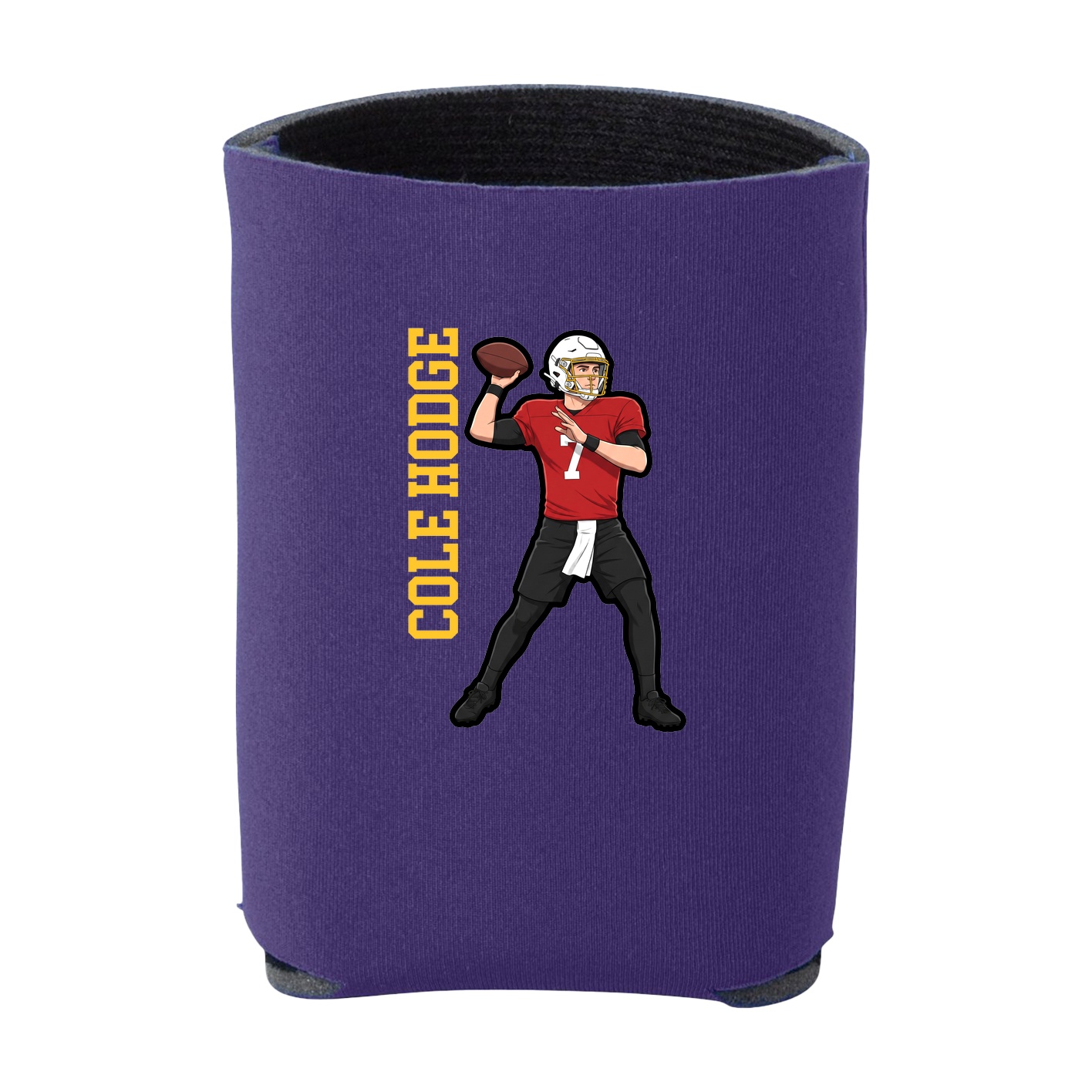 Can Holder — Name Vertical in Purple
