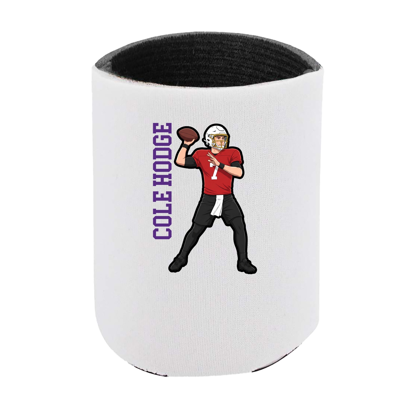 Can Holder — Name Vertical in White