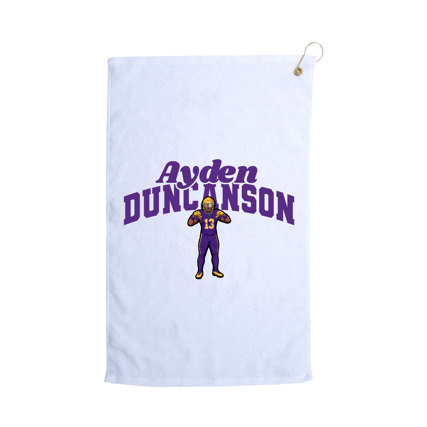Golf Towel — Signature Arch in White