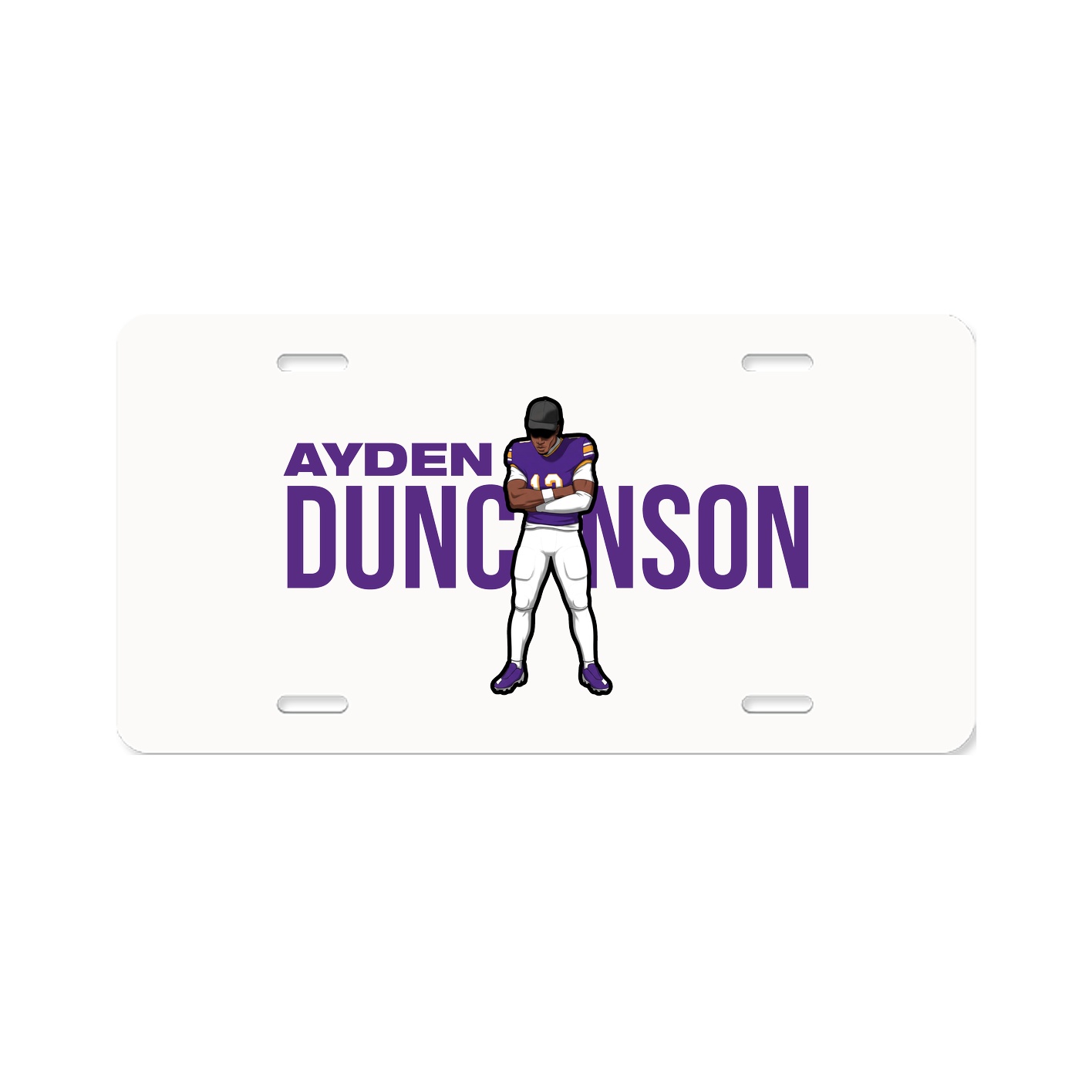 License Plate — Player Name in Classic