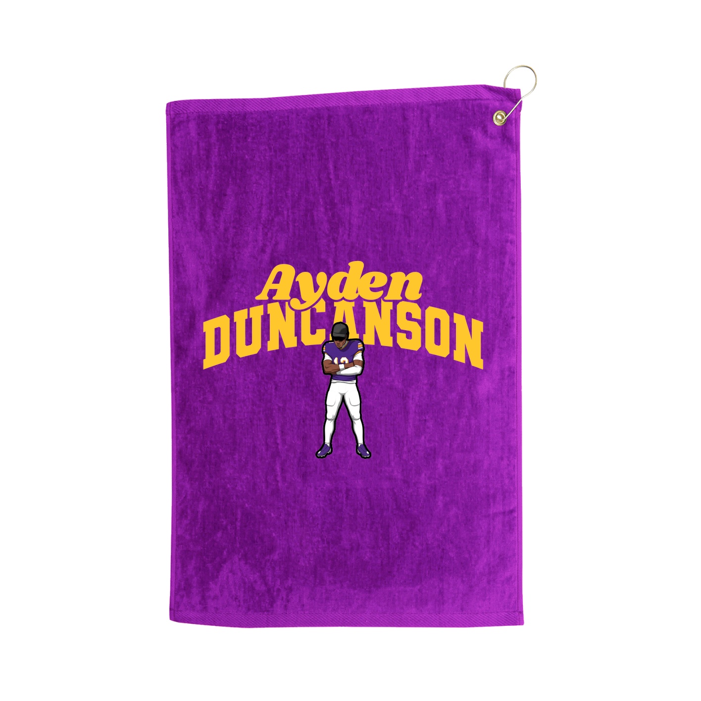 Golf Towel — Signature Arch in Purple
