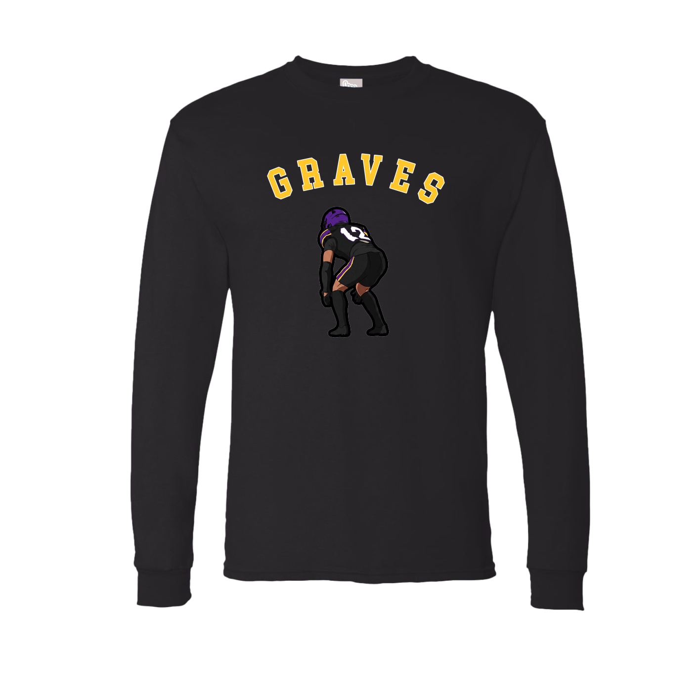 Long Sleeve Tee — Shirsey Arch in Black