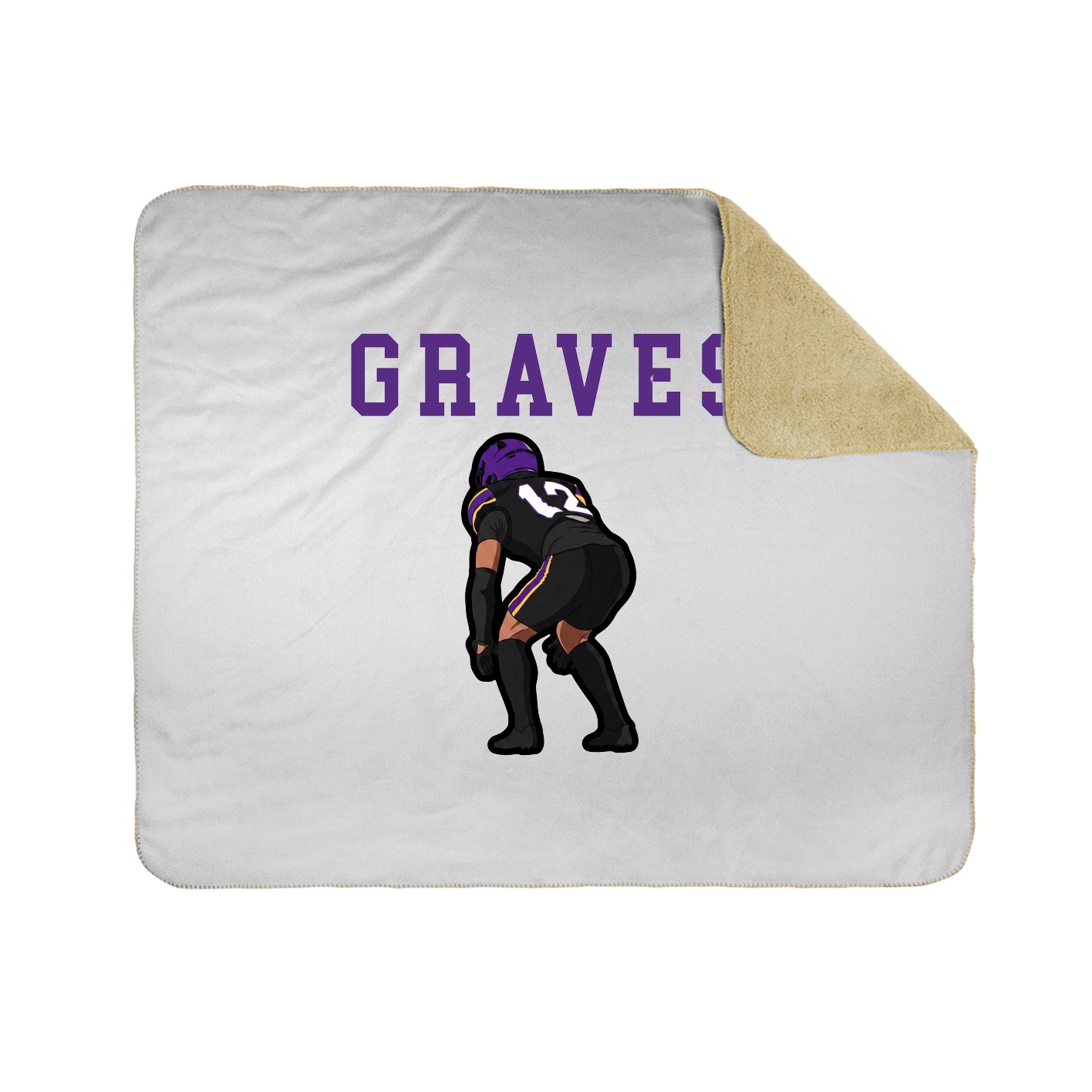 Throw Blanket — Shirsey in White
