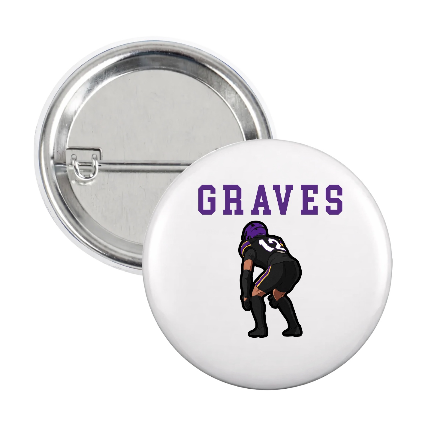 Game Day Button — Shirsey in White