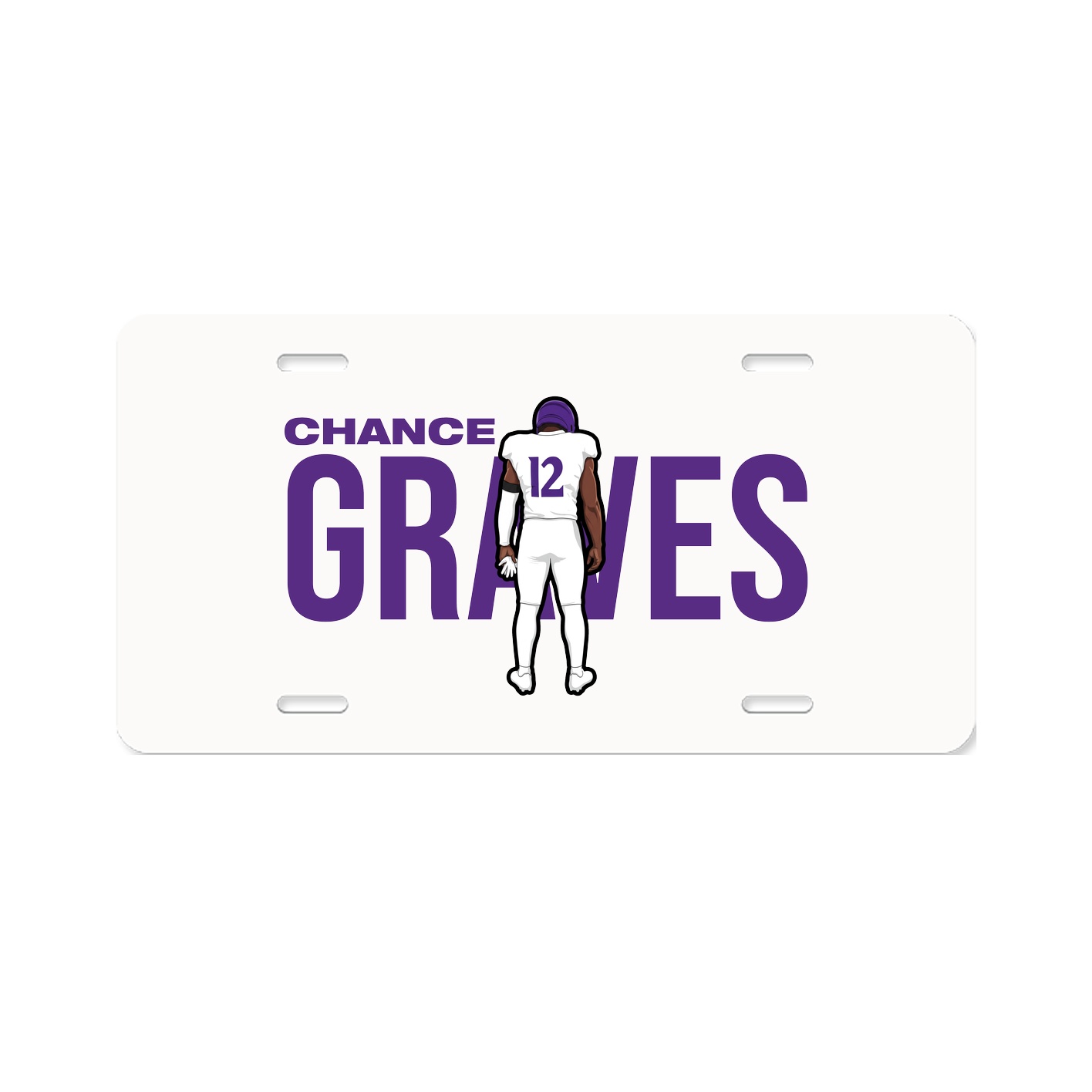 License Plate — Player Name in Classic