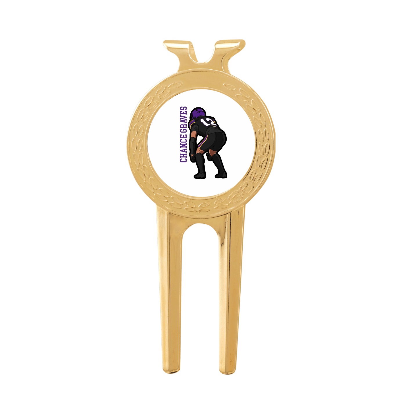 Divot Tool with Ball Marker — Name Vertical in Classic