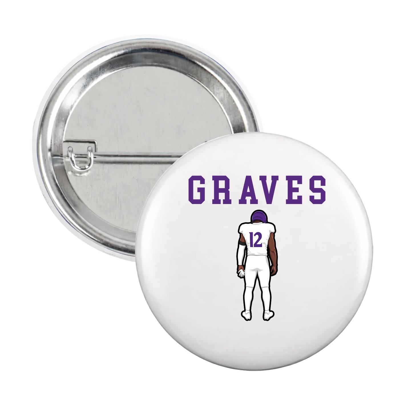 Game Day Button — Shirsey in White