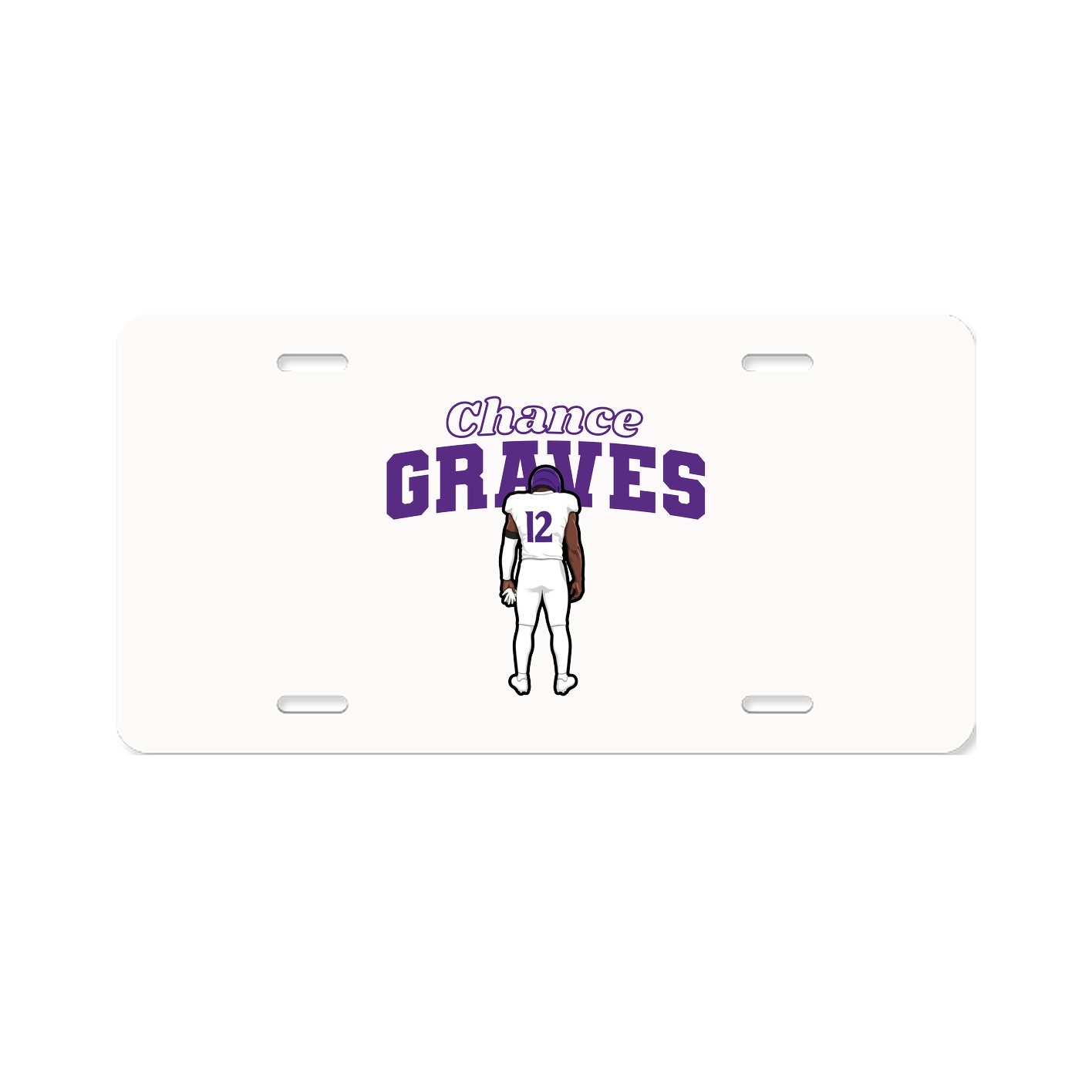 License Plate — Name Arch in Classic