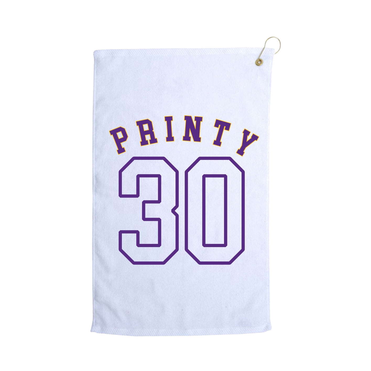 Golf Towel — Shirsey Arch in White