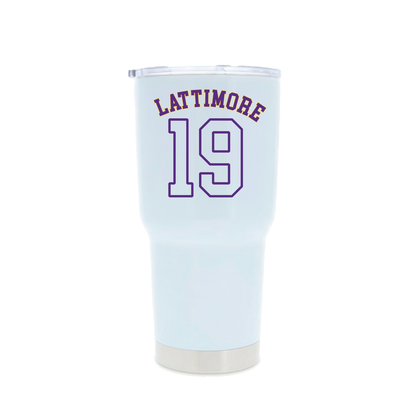 30oz Stainless Steel Tumbler — Shirsey Arch in White