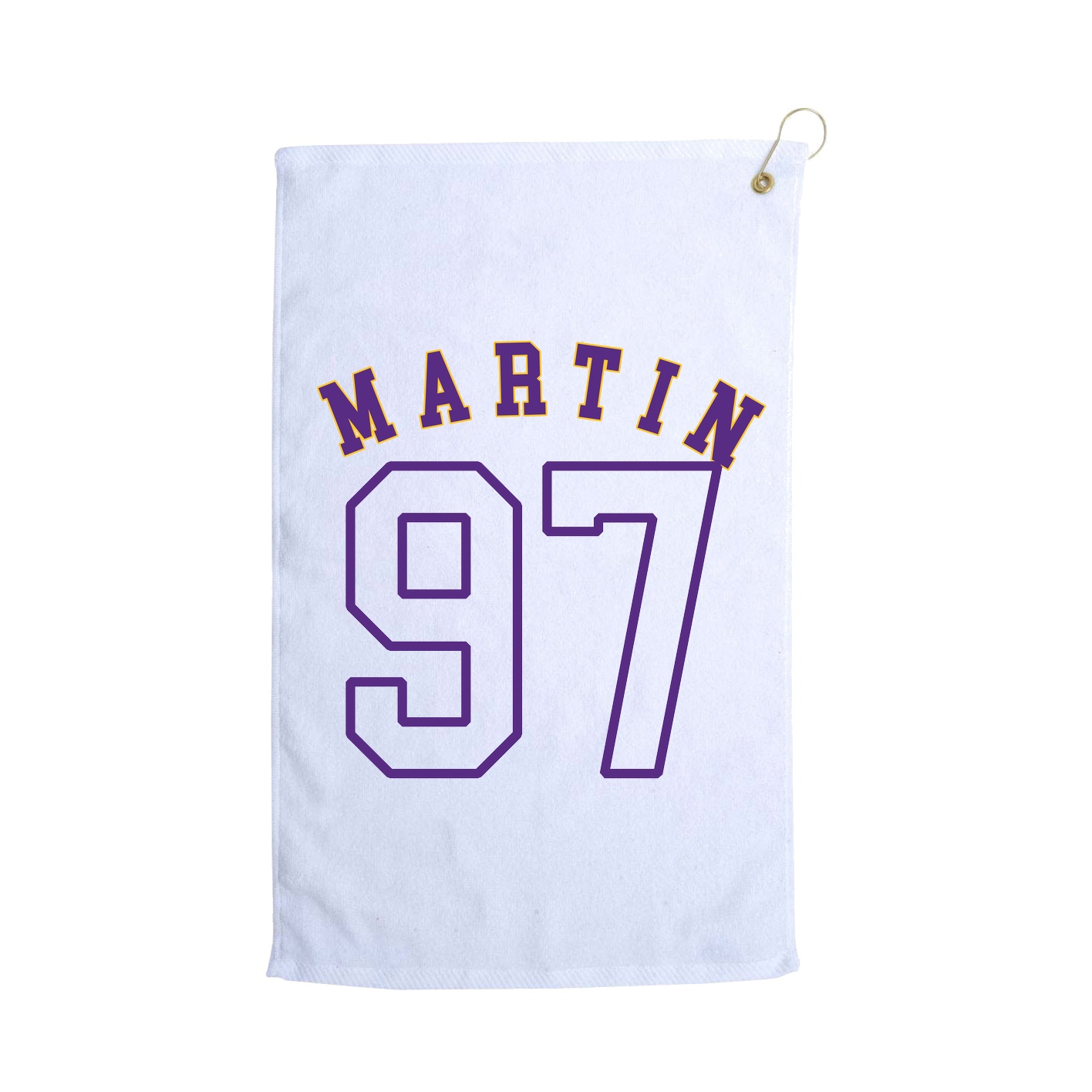 Golf Towel — Shirsey Arch in White