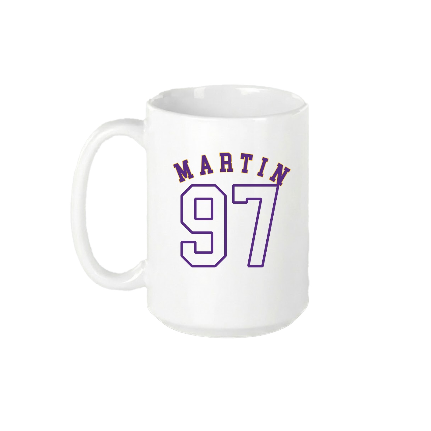 15oz Coffee Mug — Shirsey Arch in White
