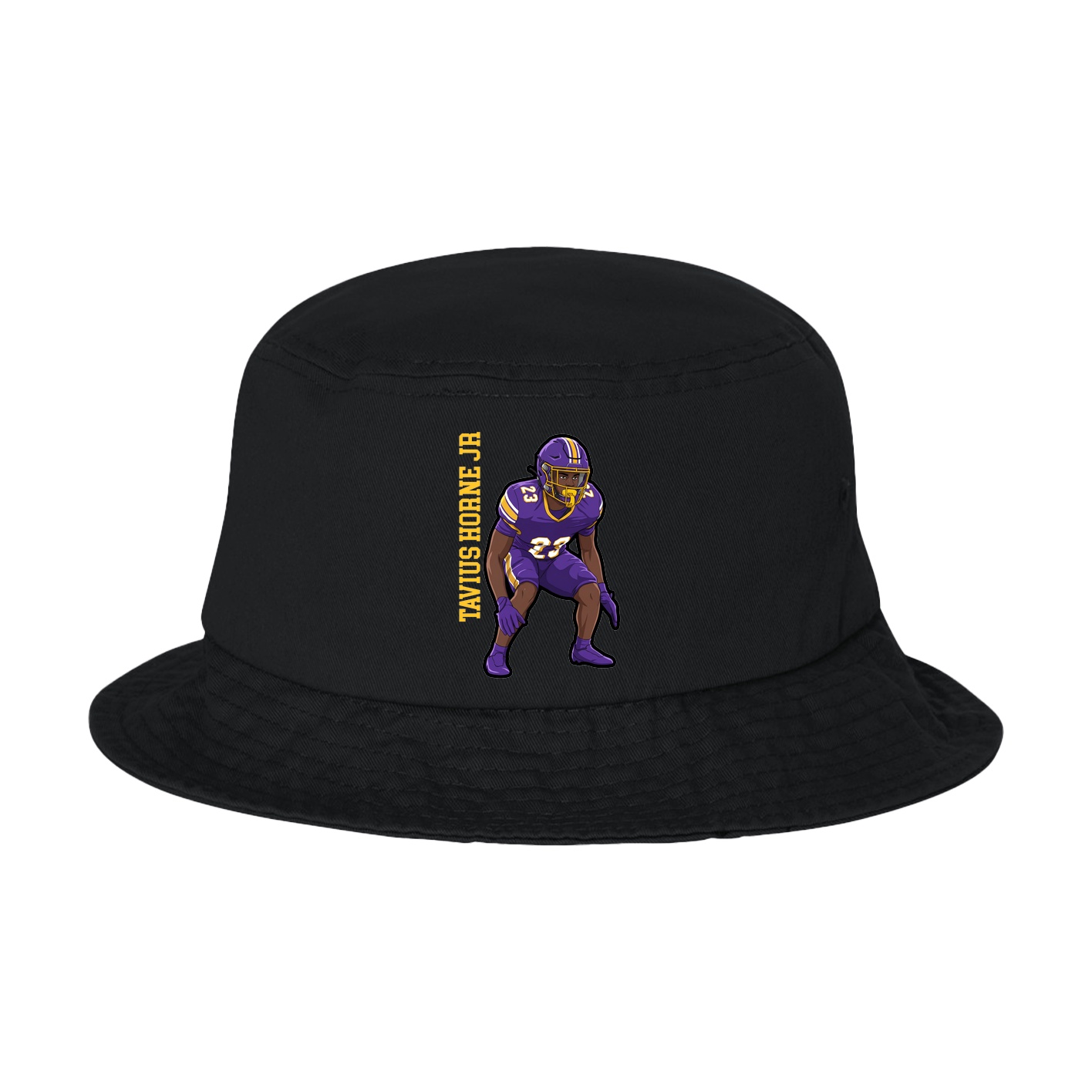 Bucket Cap — Name Vertical in Black