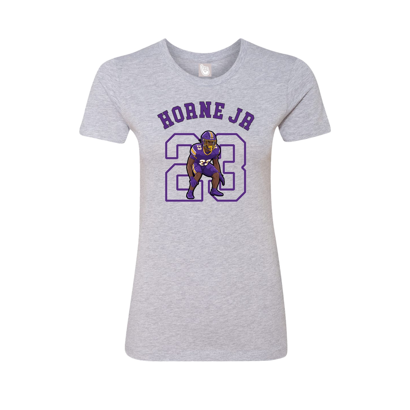 Fitted Women's Tee — Shirsey Arch in Grey